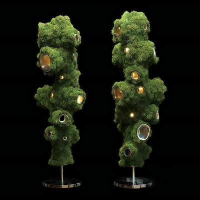 绿篱植物装饰灯